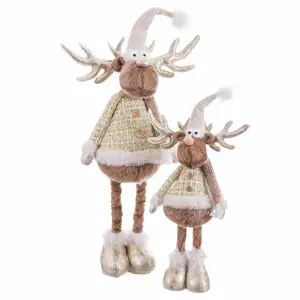 Decorative deer figurine BigBuy Home 20x14x58 cm image-0