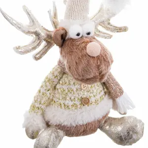 Decorative deer figurine BigBuy Home 20x12x36 cm image-2