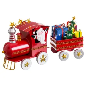 Decorazione di Natale treno di Babbo Natale BigBuy Home image-0