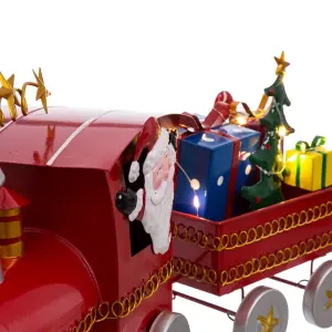Decorazione di Natale treno di Babbo Natale BigBuy Home image-1