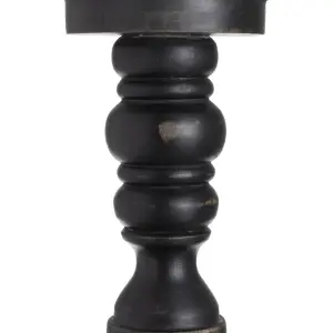 Candelabro in legno e vetro BigBuy Home 12x12x55 cm image-5