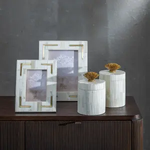 Cadre photo en résine cuivre BigBuy Home 10x15 cm 17x1,5x22 cm image-1