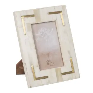Cadre photo en résine cuivre BigBuy Home 10x15 cm 17x1,5x22 cm image-0