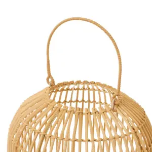 Lampada da scrivania in metallo e rattan BigBuy Home 40 W 220-240 V 27x27x35 cm image-4