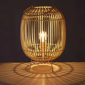 Bureau lamp van rotan metaal BigBuy Home 40 W 220-240 V 23x23x31 image-1