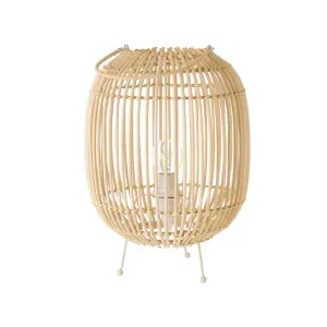 Bureau lamp van rotan metaal BigBuy Home 40 W 220-240 V 23x23x31 image-0