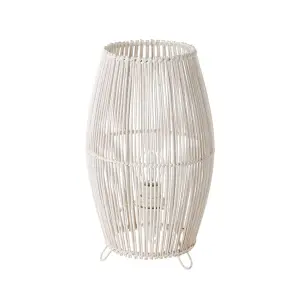 Bureau lampe i metal og bambus BigBuy Home 40 W 220-240 V 17x17x29 cm image-0