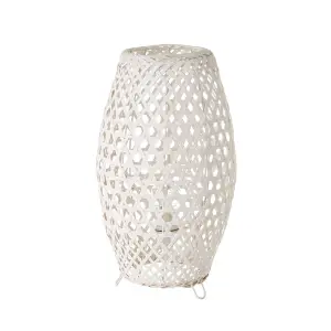 Lámpara de escritorio de metal y bambú BigBuy Home 40 W 220-240 V 20x20x37 cm image-0