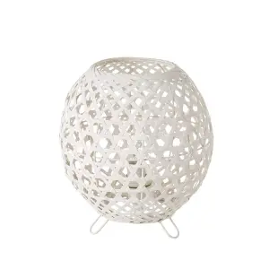 Lampada da scrivania in metallo bambù BigBuy Home 40 W 220-240 V 20x20x23 cm image-0