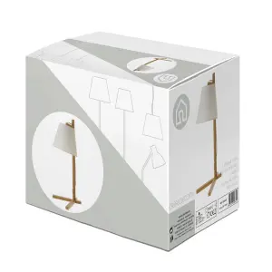 Lampa biurkowa z bambusa BigBuy Home image-2