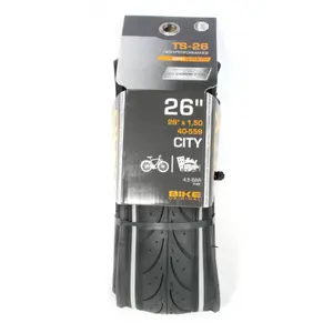 City tire 26x1,50 slick reflective stripes Bike Original image-1