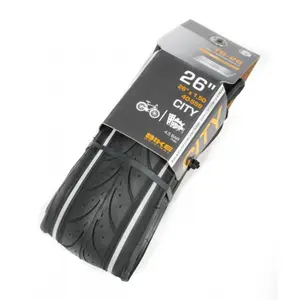 City tire 26x1,50 slick reflective stripes Bike Original image-2