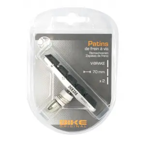 Paar PatronenBremsbeläge mit versetzter Schraube Bike Original V-Brake image-1