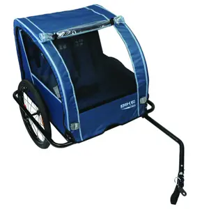 Reboque em aço série 100 índigo + iluminação, bandeja de plástico, jantes Bike Original image-2