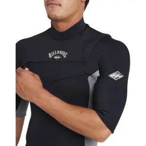 Surf shorty våddragt Billabong 2/2 Absolute Natural Front-Zip image-3