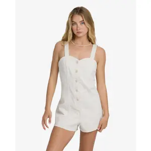 Women's denim overalls Billabong Misshape Romper image-0