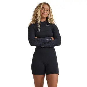 Shorty våddragt til kvinder Billabong 2/2 Synergy Natural Front-Zip image-0