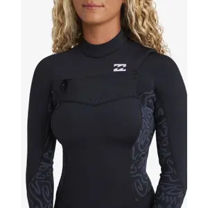 Shorty våddragt til kvinder Billabong 2/2 Synergy Natural Front-Zip image-6