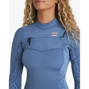 Helkropsdragt til kvinder Billabong Synergy Natural 4/3 Less-Zip image-3