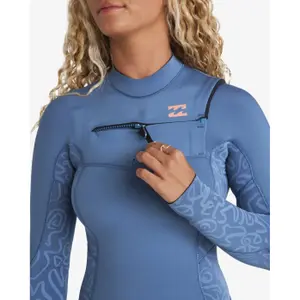 Helkropsdragt til kvinder Billabong Synergy Natural 4/3 Less-Zip image-5
