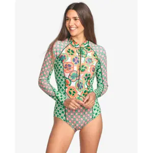 Γυναικείο wetsuit για σερφ Billabong 2/2 Mamiwata Spring Front-Zip image-4
