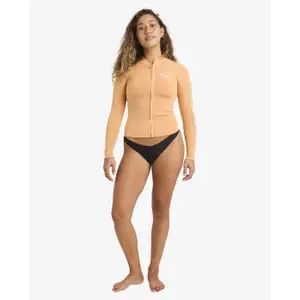 T-shirt da surf a maniche lunghe in neoprene donna Billabong Peeky Natural image-1