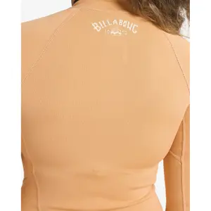 T-shirt da surf a maniche lunghe in neoprene donna Billabong Peeky Natural image-4