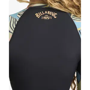 Women's Long Sleeve Shorty Surf Wetsuit Billabong Salty Dayz Natural image-6