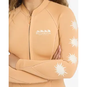 Langærmet korty surfdragt til kvinder Billabong Salty Dayz Natural image-4