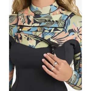 Női teljes overall Billabong Salty Dayz Natural 3/2 Less-Zip image-6