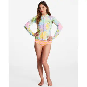 T-shirt de surf manches longues en néoprène fille Billabong Peeky image-1
