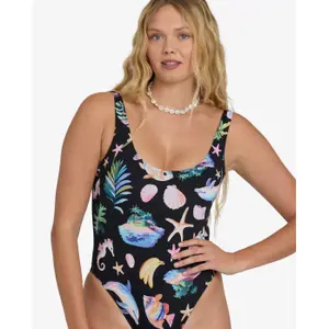 Women's 1-piece swimsuit Billabong Party Wave Tanker image-4