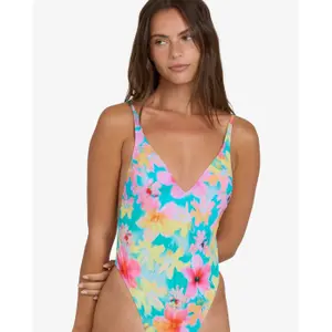 Women's 1-piece swimsuit Billabong Pipe Dreams Deep V image-5