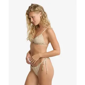 Top de fato de banho feminino Billabong Wavey Daze V Bandeau image-3