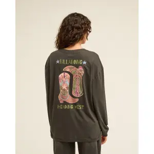 Langærmet T-shirt til kvinder Billabong Rinding image-2