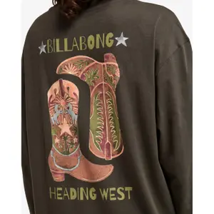 Langærmet T-shirt til kvinder Billabong Rinding image-4