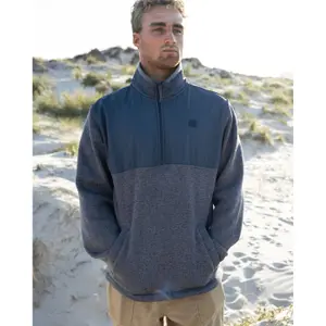 Stehkragen Fleecejacke mit Reißverschluss Billabong Boundary Blocked image-6