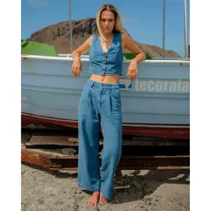 Dames wijde jeans Billabong Wave Washed image-2