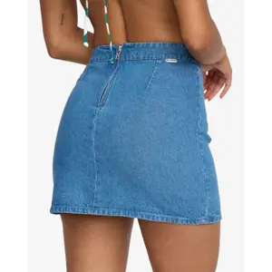 Falda vaquera Billabong Wave Washed image-4