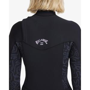 Mono de neopreno para mujer Billabong Synergy Natural 3/2 mm Chest Zip image-1