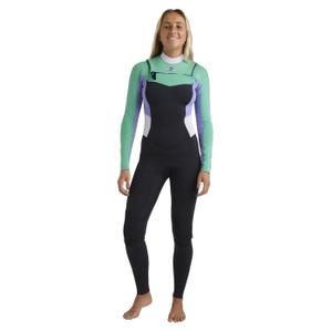 Women's wetsuit Billabong Salty Dayz Natural 4/3 mm Chest Zip