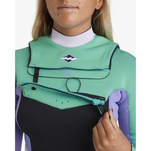 Women's wetsuit Billabong Salty Dayz Natural 4/3 mm Chest Zip image-2