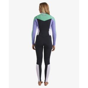Women's wetsuit Billabong Salty Dayz Natural 4/3 mm Chest Zip image-5
