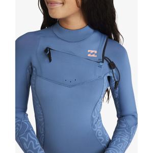 Girl's wetsuit Billabong Synergy Natural 4/3 mm Chest Zip image-4