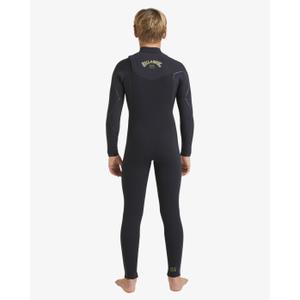 Children's wetsuits Billabong Furnace Natural 4/3 mm Chest Zip image-3