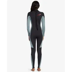Vrouwen wetsuit Billabong Foil 4/3 mm Back-Zip image-1