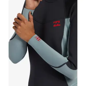 Vrouwen wetsuit Billabong Foil 4/3 mm Back-Zip image-4