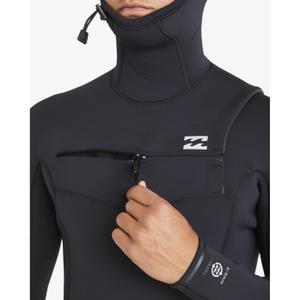Hooded wetsuit Billabong Absolute Natural 5/4 mm Chest Zip image-5