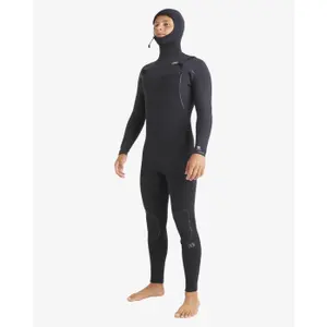 Hooded wetsuit Billabong Furnace Natural 5/4 mm Chest Zip image-4