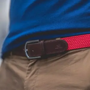 Braided belt Billybelt Trendy Rouge Grenade image-1
